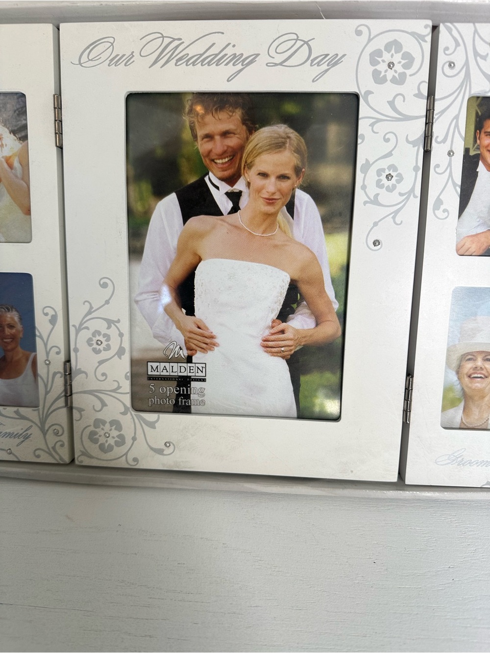 Our Wedding Day White Photo Collage Frame - Picture 2 of 5
